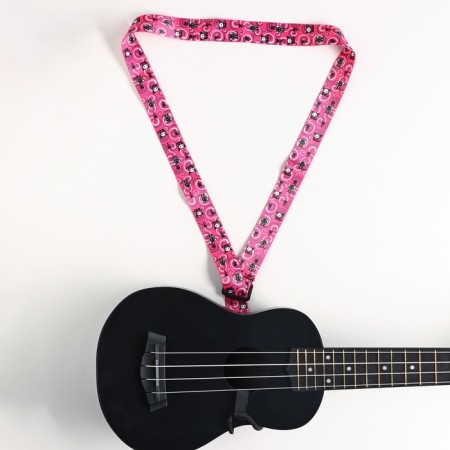 Music Life Ukul belt "cats", 50 cm, pink