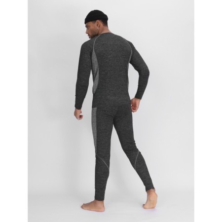 Male thermal underwear, size 54-56, dark gray color-10