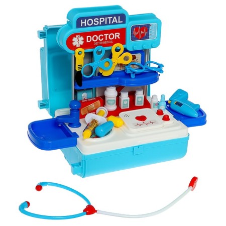 Game set "Doctor" in a suitcase, with accessories-12