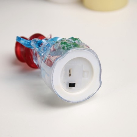 Christmas tree toy "Snowman" 12 cm, batteries LR1133x3 (included), glow of multi (RGB)-2