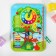 The training board-calendar "Forest animals", 27 x 20 cm, puzzles