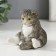 Souvenir Polystone "Kitty sits on the pope" 7x7x7.5 cm