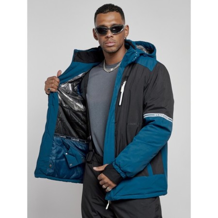 Male winter ski costume, size 56, black color-13