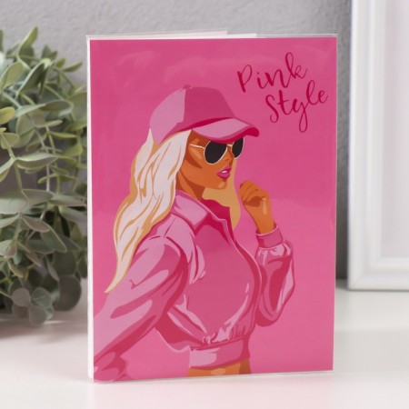Photo album soft. In 36 photos 10x15 cm, plastic. Pink Style sheets-1