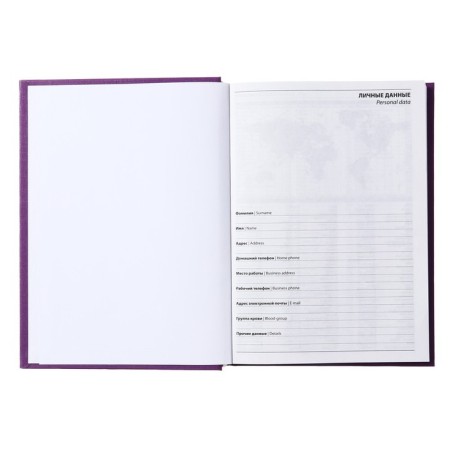 Deliciper of Leduced A5, 160 sheets, boumvinyl cover, lilac-3