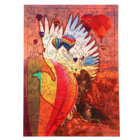Puzzles wooden figured "free flight", 151 element-5