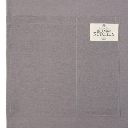 Apron Ethel ECO, Gray Color, 60x64 +/- 6 cm, 70% HL, 30% flax, 190 g/m2-3