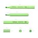 Marker Text Moisters Erichkrause Visioline V-17 Pastel, 0.6-4.5 mm, water-based ink, green
