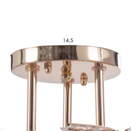 Ceiling chandelier "Natalie" 3x40W E27 Color: Gold-4