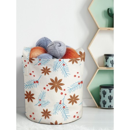 Textile bag “spicy cloves”, for storing things and toys, size 30x30 cm, 18.9 liters