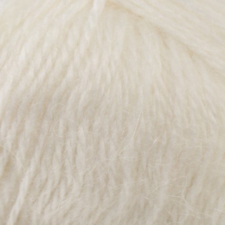 Angara yarn 35% mohair 15% wool, 50% acrylic 250m/100g (205 white)-2