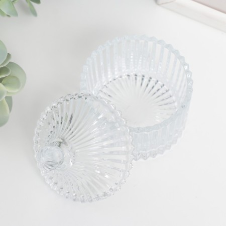 Casket glass "Hofre and Dome" Transparent 9x6.5x6.5 cm-1
