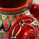 Sugar of Rishtan ceramics "Patterns", 500 ml, red