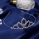 Hair diadem "Felicia" charm, 4.5 cm, silver