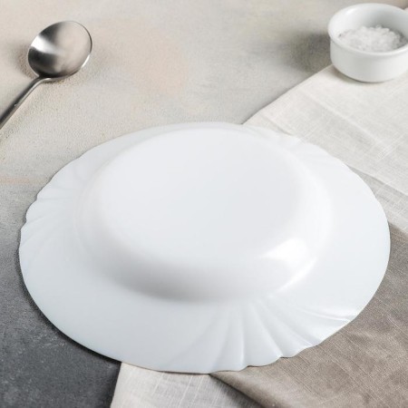 Deep plate CADIX, 840 ml, d = 23 cm, white color-2