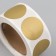 Sticker Paper "Golden Circle" Scretch-layer d = 2.5 cm 300 pcs in the roll