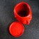 Pot - Organizer "Head" Red, 1.3 l / 16x16x14cm