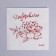 Paper napkins "Congratulations", 20 pcs, red embossing, 25 x 25cm
