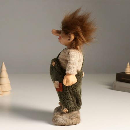 Interior doll "Domovynok in a jumpsuit with a patch" 30 cm-3