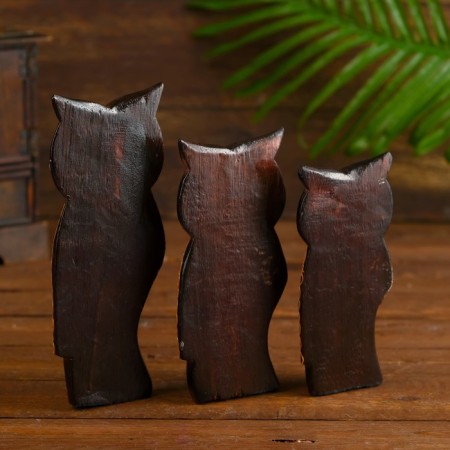 Souvenir set tree "Owls with ornament" 8x7x17 cm-1