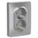 Double SE BLANCA, 16 A, 250V, built -in, with salary, curtains, IP20, alumin., Blnrs001123