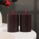 A set of candles-stolbiks 2 pcs, 4x6 cm, chocolate truffle