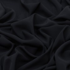 Payer cumplain fabric is smooth -colored, width 150 cm, black color