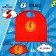 Carnival set "Red Lightning": cloak and mask