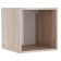 Hinged shelf 42, 360 × 270 × 360 mm, color of oak Maria