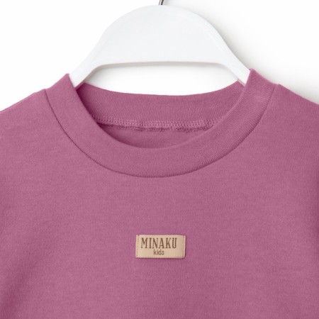 Kidsa (sweatshirt, shorts) minku, raspberry color, height 116 cm-6