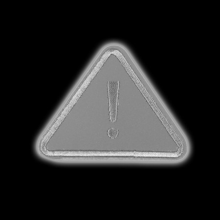 Reflective thermonacle "triangle", 7.3 × 5.5 cm, color gray color-2