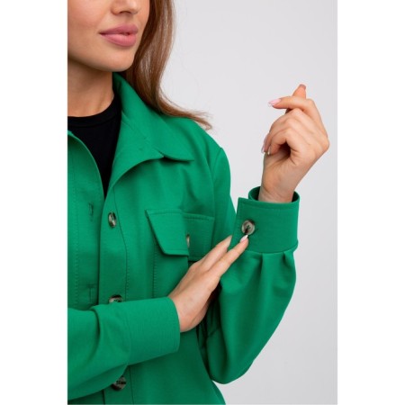 Women's suit (shirt/pants), green color, size 48-4