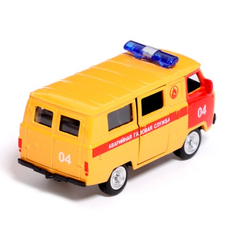 Metal machine "UAZ 3962. Gas service", inertia, 1:50-2