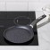 Pancake pan “granite”, d = 22 cm, plastic pen, anti -stick coating, gray color