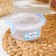 Food container Ricco, 300 ml, d = 12 cm, h = 5 cm, round, transparent, blue color