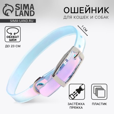 A collar for dogs and cats with Fasteks "Neon", 30 x 1 cm