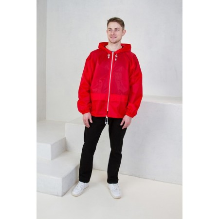 Windbreaker on zipper unisex, size 52, blue color-5