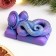 New Year. Symbol 2025. Figure soap "Snake Tourist" Blue with gilding