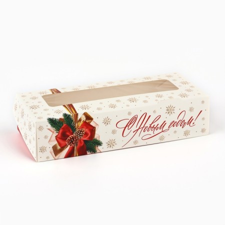 Folding box "New Year's bow", 17 x 7 x 4 cm, New Year-2