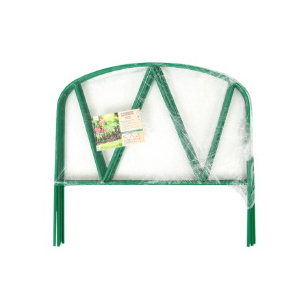 Decorative fence, 65 × 325 cm, 5 sections, metal, green, “Arena”, Greengo-9
