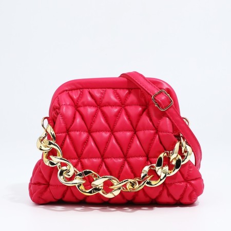 Bag-clate on the farmar, raspberry color-1