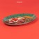 Glass oval shade "Happy Santa", 30 × 21 cm
