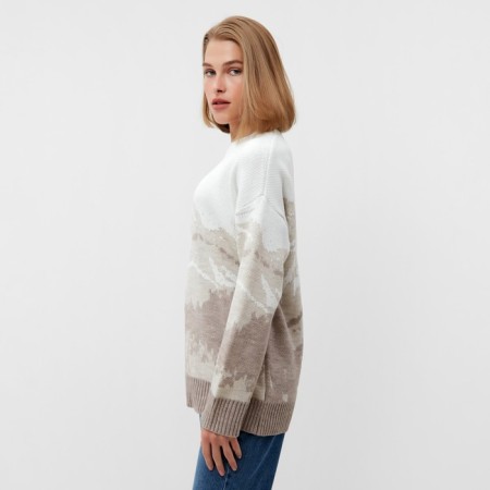 Jumper female minku: casual collection beige color, rr 50-52-3