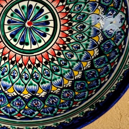 Buditsa Rishtan ceramics "Patterns", 23 cm, mix-9