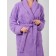 Women's bathrobe, with a shack, size 64-66, lilac color
