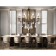 Crystal chandelier with Ambrella Light, Classic, Tr4953, 8HE14, Black Color, Gold