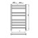 Electric towel Grois Bruno, 400x800 mm, 8 crossbars, lower, white
