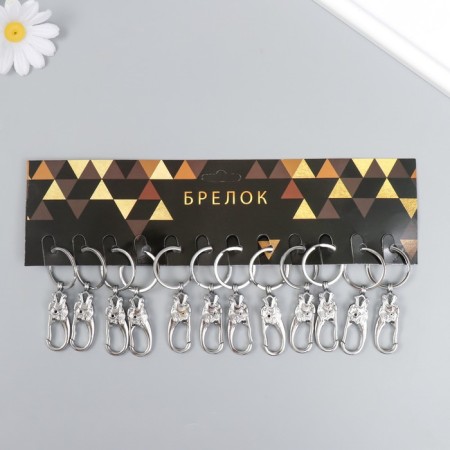 Metal keychain "Carabine bird" 7x2.7x2.7 cm-3