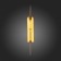 Wall lamp ST LUCE. SL1145.391.01. Callana. 1x60 watts, E27, 10x78 cm, brass color