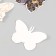 Butterflies cardboard "Geometry with gold" set 12 pcs h = 4-10 cm